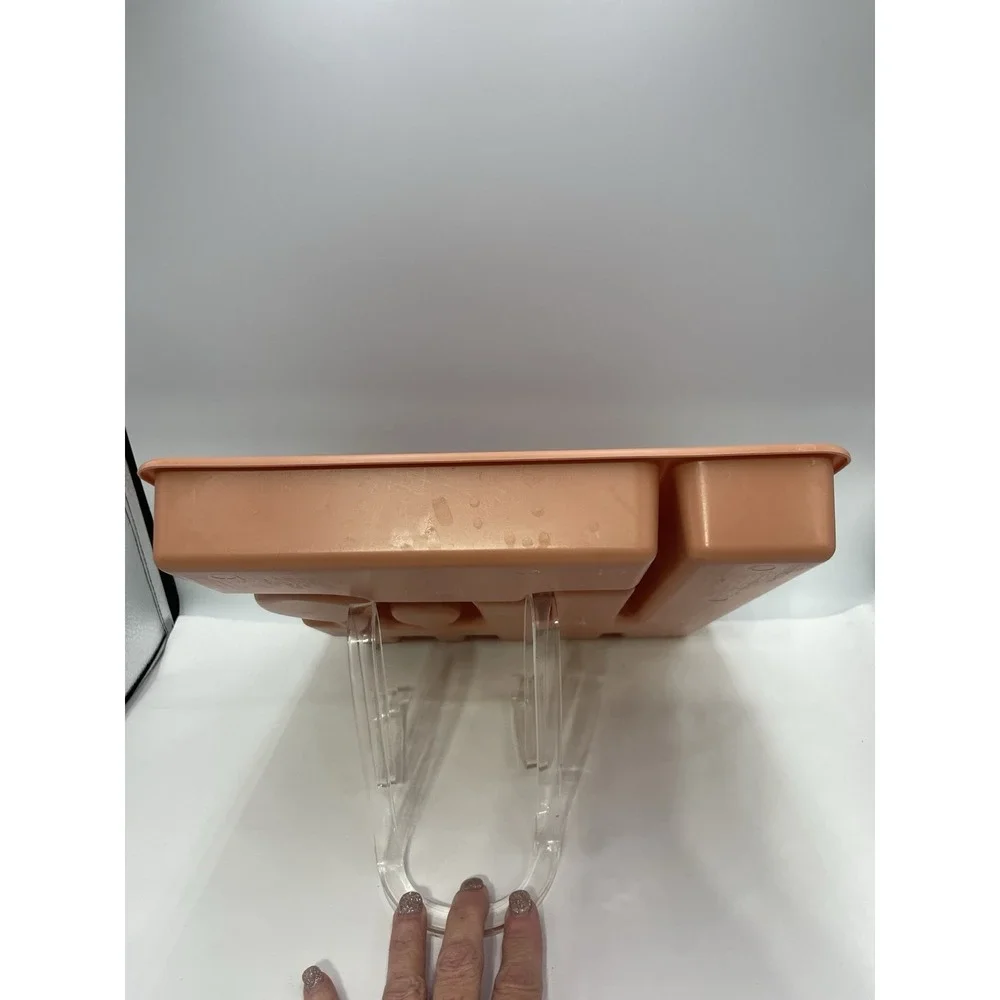 Vintage Pink Rubbermaid Plastic Silverware Flatware Utensil‎ Holder Tray